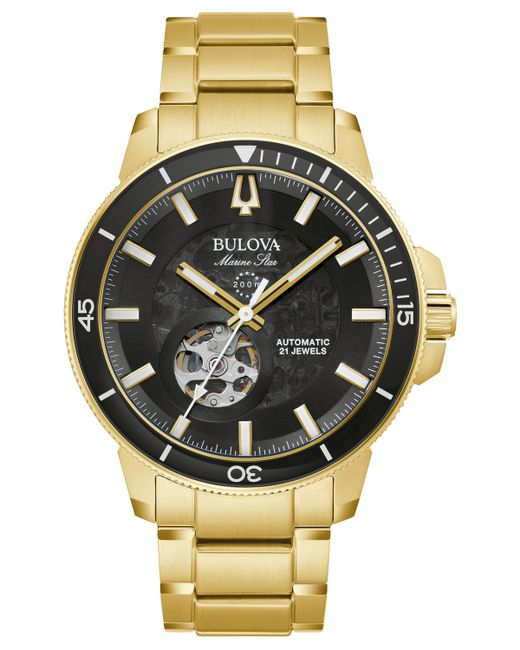 Bulova Automatic Marine Star Series C Stainless Steel Bracelet Watch 45mm