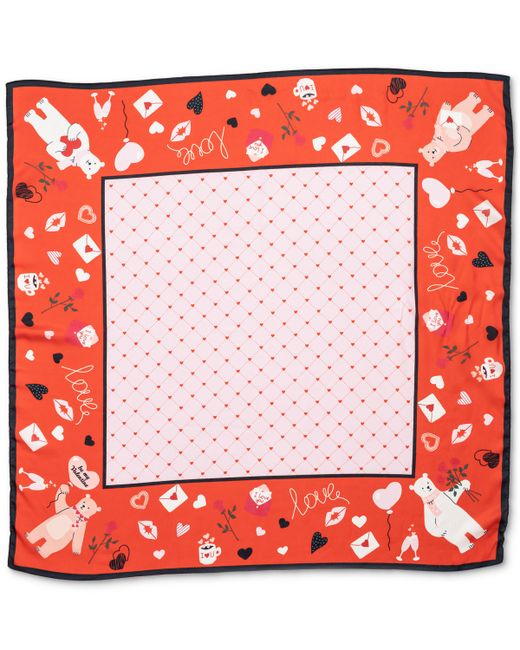 Collection XIIX Valentines Bear Square Scarf