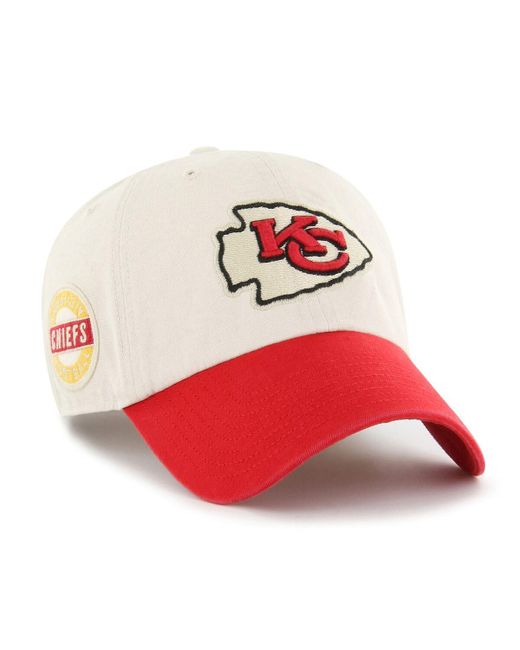 '47 Brand 47 Red Kansas City Chiefs Sidestep Clean Up Adjustable Hat