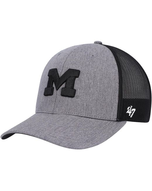 '47 Brand 47 Brand Michigan Wolverines Carbon Trucker Adjustable Hat