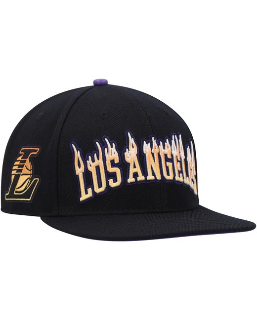 Pro Standard Los Angeles Lakers Flames Snapback Hat