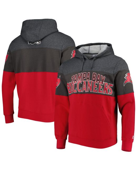Starter Red Tampa Bay Buccaneers Extreme Pullover Hoodie