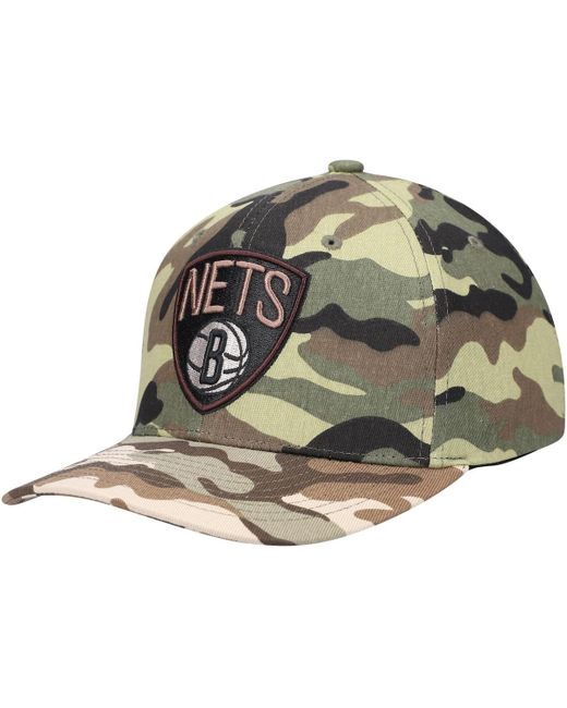 Mitchell & Ness Brooklyn Nets Woodland Desert Snapback Hat