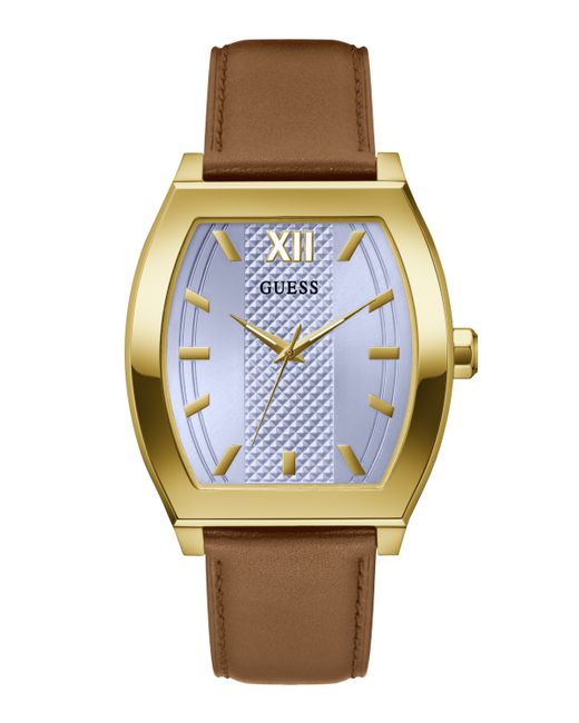 Guess Analog Genuine Leather Watch 42mm