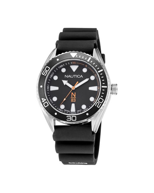Nautica N83 Silicone Strap Watch 44mm