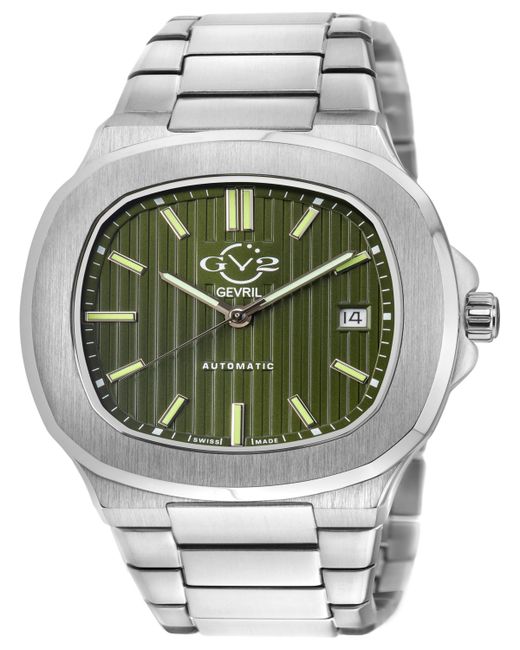 Gv2 By Gevril Potente Tone Stainless Steel Watch 40mm
