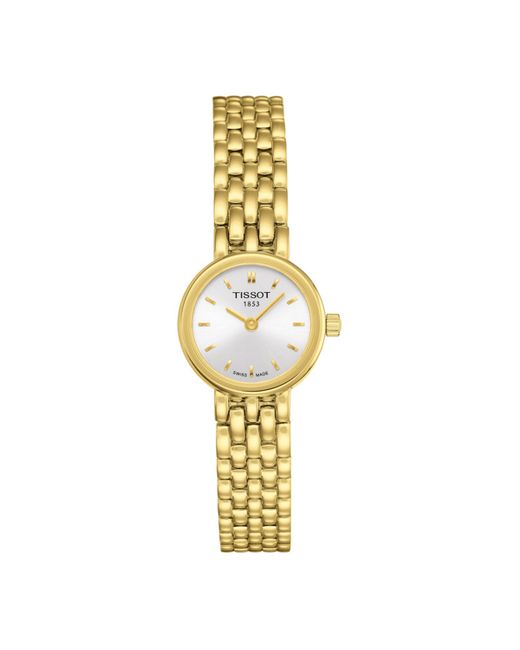 Tissot Swiss T-Lady Lovely Gold-Tone Pvd Stainless Steel Bracelet Watch 19.5mm