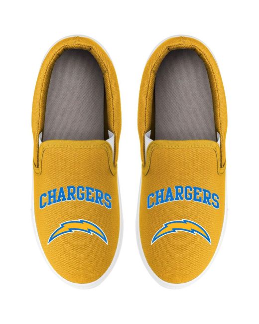 Foco Los Angeles Chargers Big Logo Slip-On Sneakers