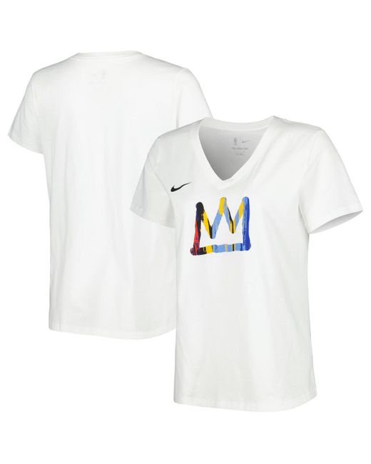 Nike Brooklyn Nets 2022/23 City Edition Essential V-Neck T-shirt