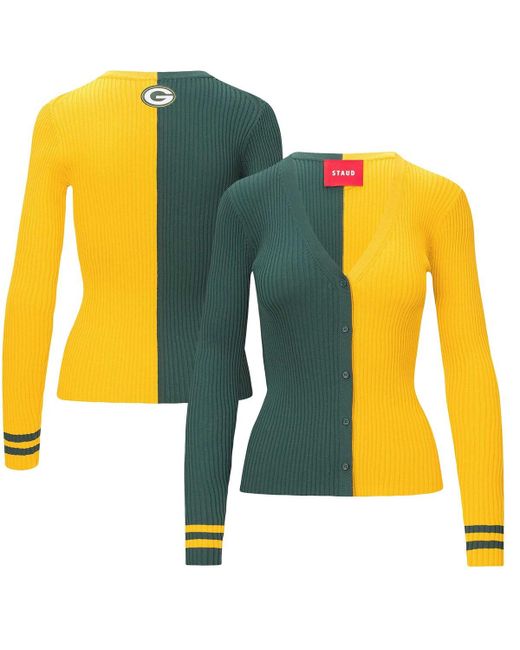 Staud Gold Bay Packers Cargo Sweater