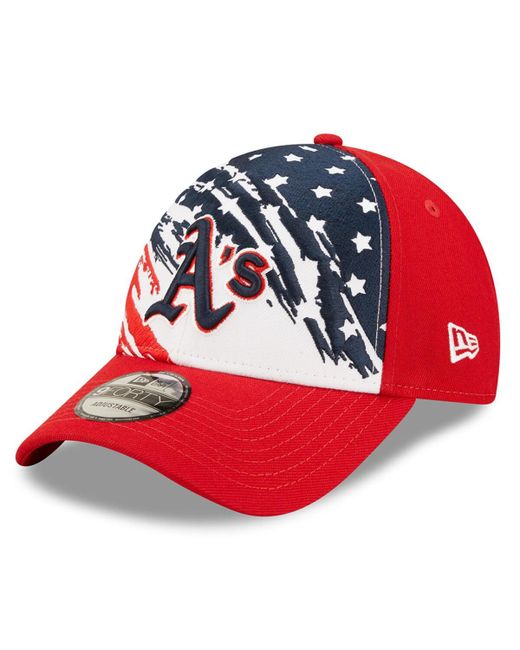 New Era Oakland Athletics 2022 4th of July 9FORTY Snapback Adjustable Hat
