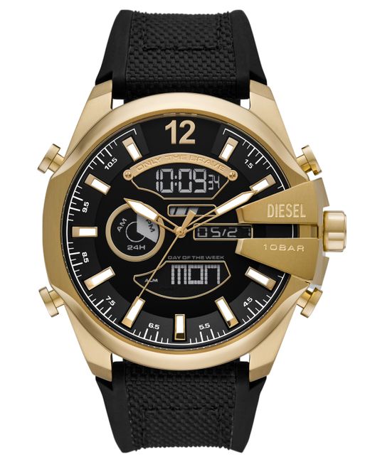 Diesel Mega Chief Analog-Digital Gold-Tone Stainless Steel Watch 51mm