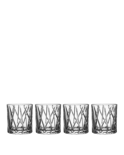 Orrefors City Old Fashioned Glasses Set of 4
