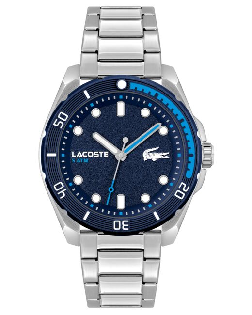Lacoste Finn Quartz Tone Stainless Steel Bracelet Watch 44mm