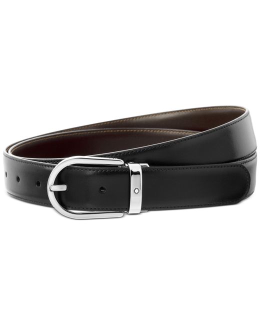 Montblanc Horseshoe Buckle Italian Leather Belt