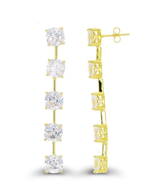 Macy's Dangling Earrings 14K Gold Plated Sterling