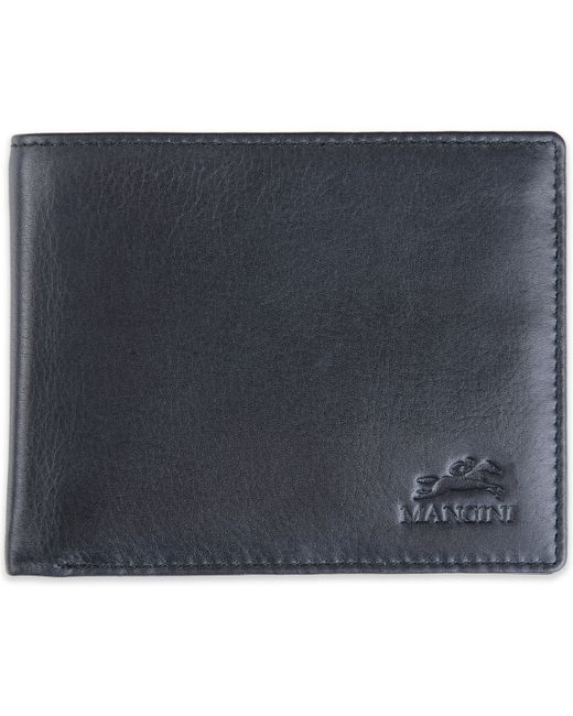 Mancini Bellagio Collection Center Wing Bifold Wallet with Coin Pocket