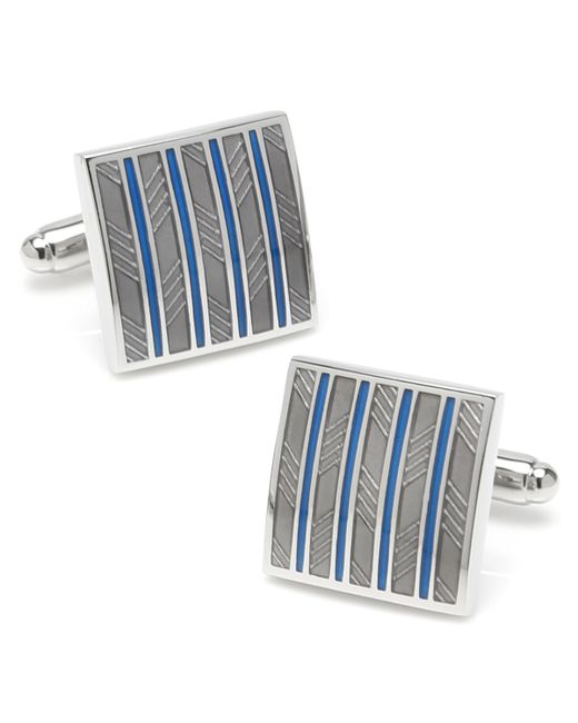 Ox & Bull Trading Co. Ox Bull Trading Co Striped Square Cufflinks