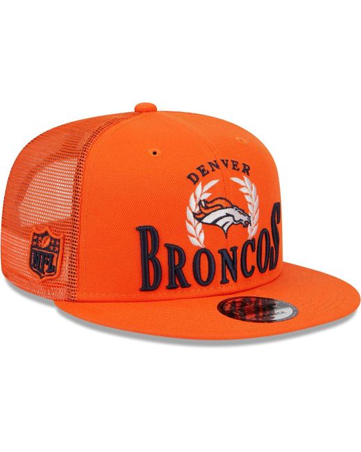 New Era Denver Broncos Collegiate Trucker 9FIFTY Snapback Hat