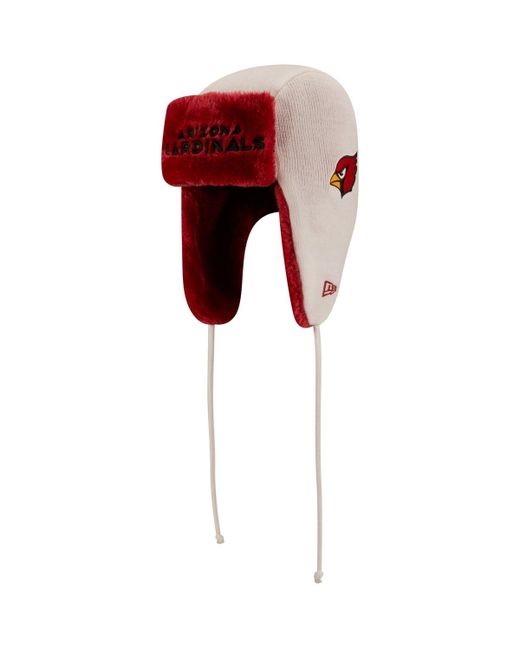 New Era Arizona Cardinals Helmet Head Trapper Knit Hat