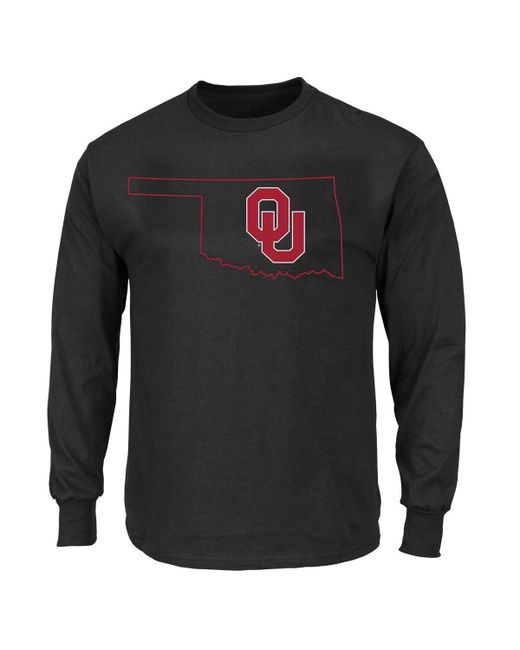 Profile Oklahoma Sooners Big and Tall Pop Long Sleeve T-shirt