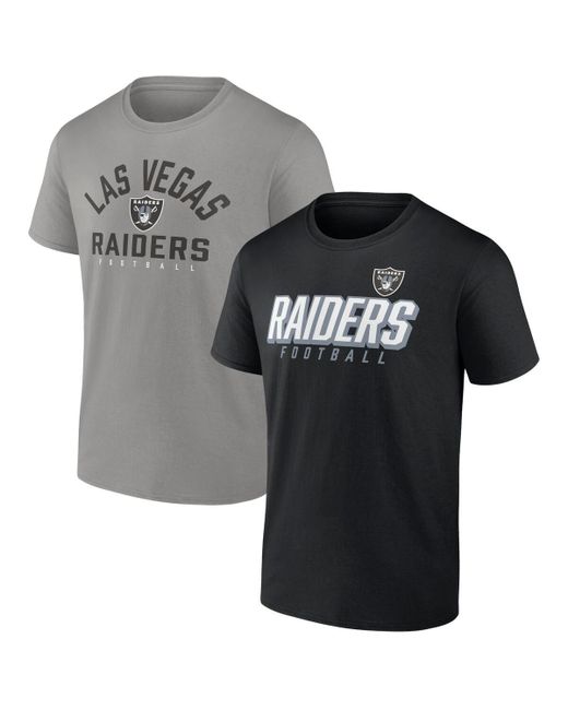 Fanatics Silver Las Vegas Raiders Player Pack T-shirt Combo Set