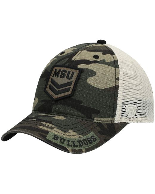 Top Of The World Cream Mississippi State Bulldogs Oht Military-Inspired Appreciation Shield Trucker Adjustable Hat