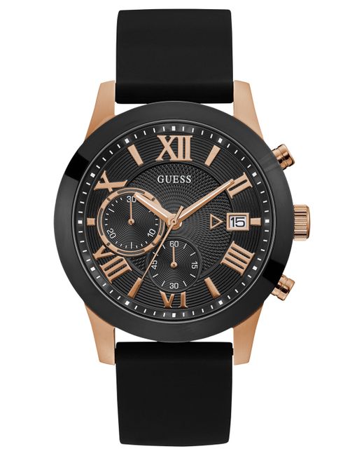 Guess Silicone Strap Watch 45mm