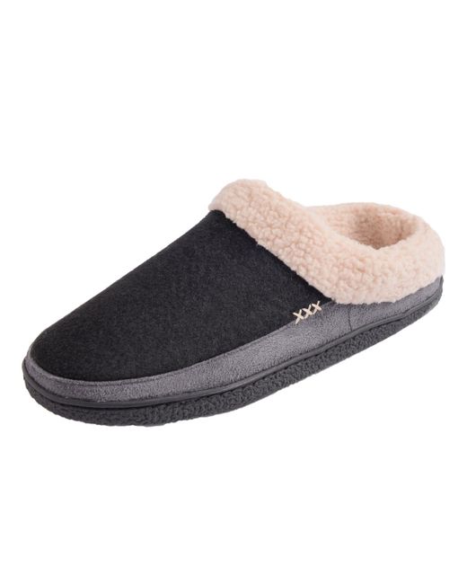 Alpine Swiss Memory Foam Clog Slippers Fleece Fuzzy Slip On House Shoes