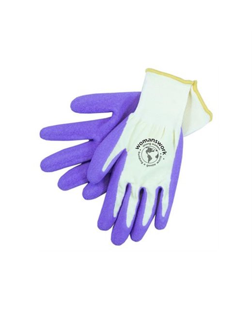 Womanswork 440PUR Purple Form Fitting Weeder Gardening Gloves