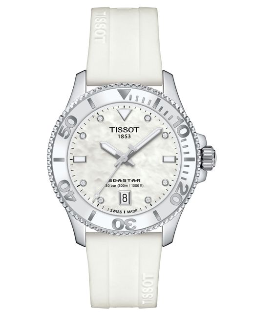 Tissot Swiss Seastar 1000 Silicone Strap Watch 36mm