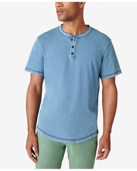 Lucky Brand Jersey Short Sleeves Henley T-shirt