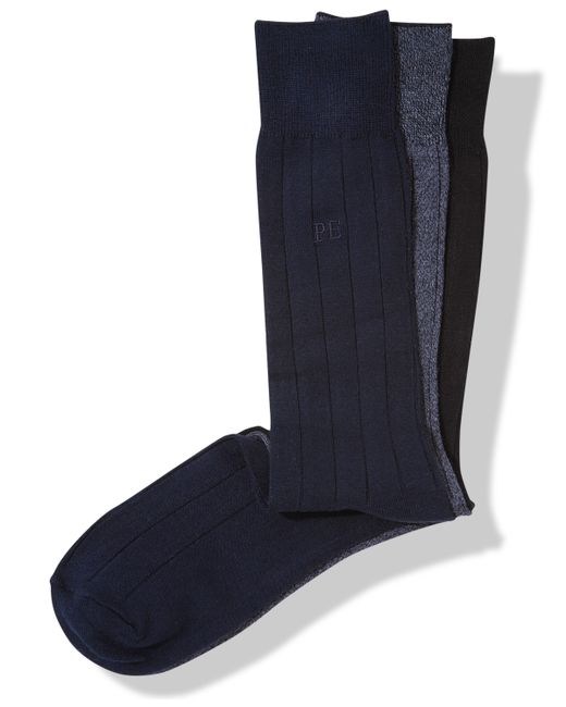 Perry Ellis Portfolio Perry Ellis 3-Pk. Rayon Ribbed Dress Socks