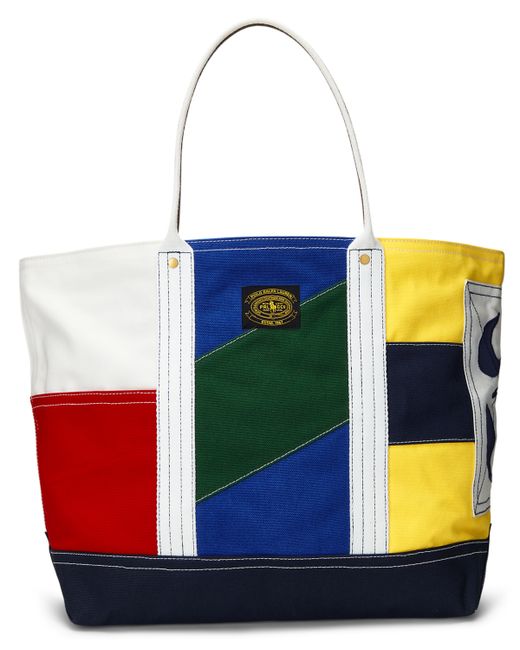 Polo Ralph Lauren Large Colorblocked Tote Bag
