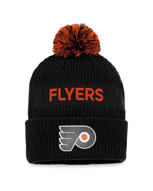 Fanatics Orange Philadelphia Flyers 2022 Nhl Draft Authentic Pro Cuffed Knit Hat with Pom