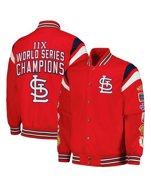 G-iii Sports By Carl Banks St. Louis Cardinals Quick Full-Snap Varsity Jacket