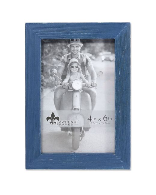 Lawrence Frames Charlotte Weathered Blue Picture Frame 4 x 6