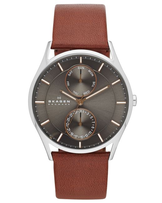 Skagen Holst Leather Strap Watch 40mm