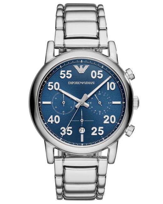 Emporio Armani Chronograph Stainless Steel Bracelet Watch 43mm