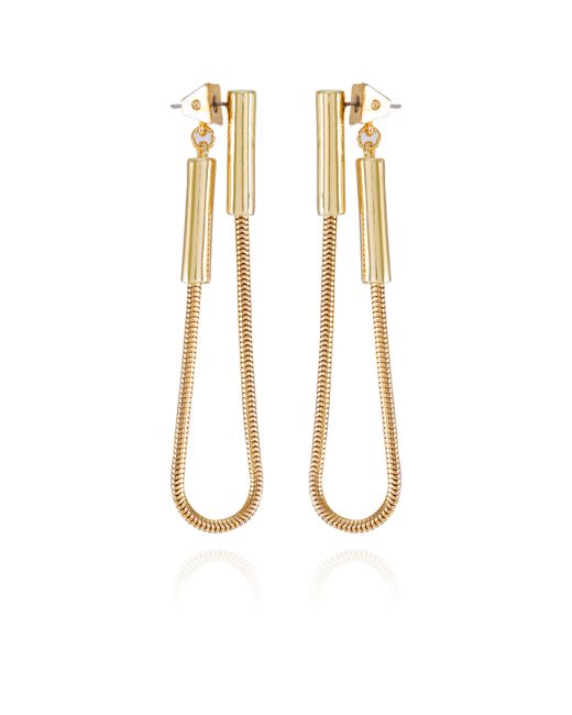 Vince Camuto Tone Twisted Chain Drop Earrings