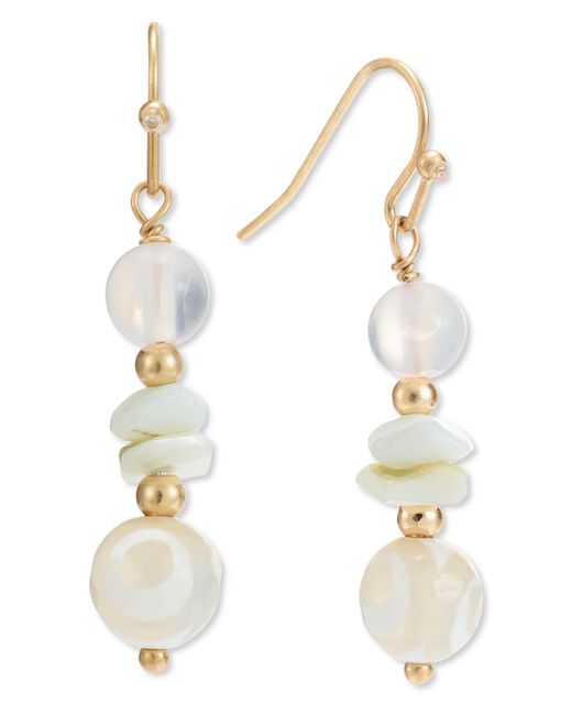 Style & Co Gold-Tone Beaded Drop Earrings Created for