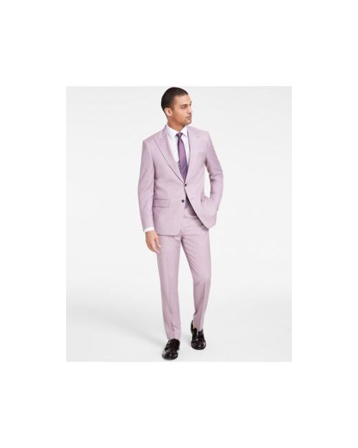 Calvin Klein Slim Fit Wool Blend Stretch Sharkskin Suit Separates