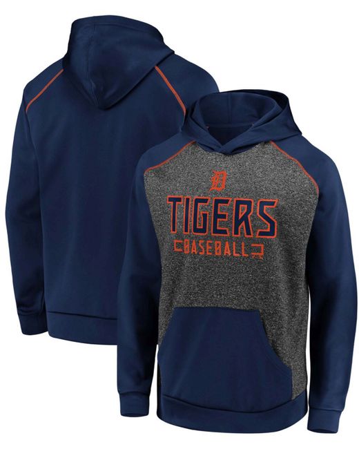 Fanatics and Navy Detroit Tigers Game Day Ready Raglan Pullover Hoodie