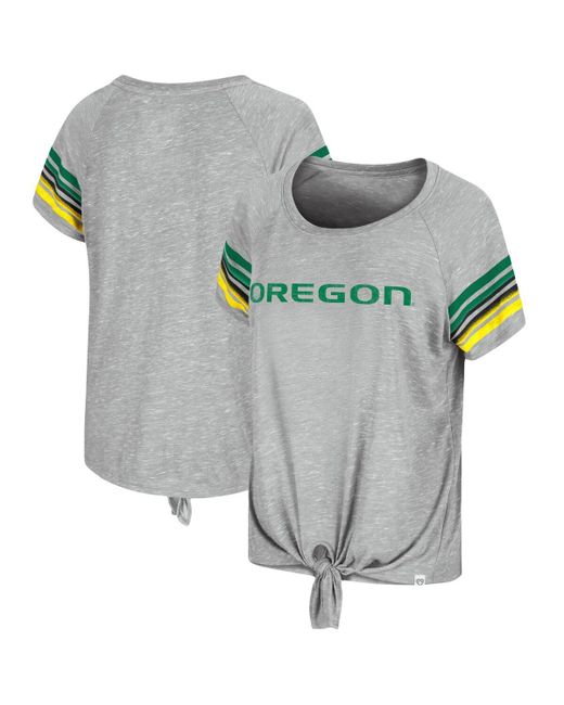 Colosseum Oregon Ducks Boo You Knotted Raglan T-Shirt