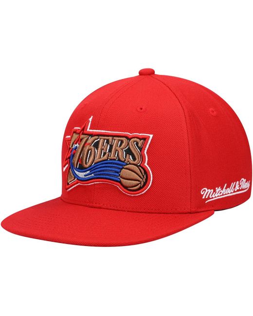 Mitchell & Ness Philadelphia 76Ers English Dropback Snapback Hat