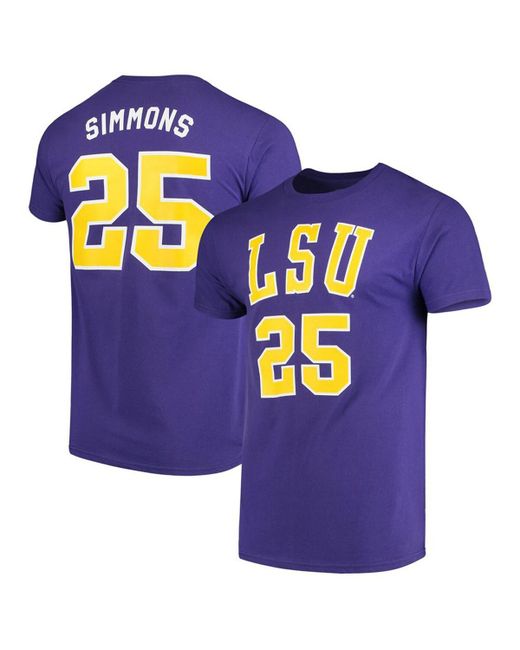Original Retro Brand Ben Simmons Lsu Tigers Alumni Basketball Jersey T-shirt