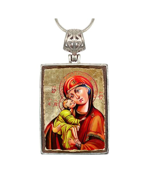 G.debrekht Virgin Mary Religious Holiday Jewelry Necklace Monastery Icons