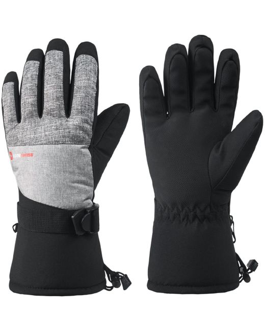Alpine Swiss Waterproof Ski Gloves Snowboarding 3M Thinsulate Winter