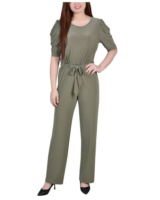 Ny Collection Petite Elbow Sleeve Jumpsuit Pants