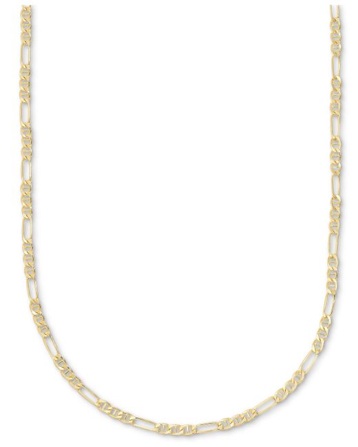 Macy's Mariner Figaro Link 22 Chain Necklace 4mm 10k